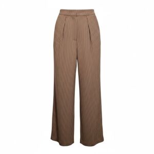 Free People Brown Striped Wide Leg Pants